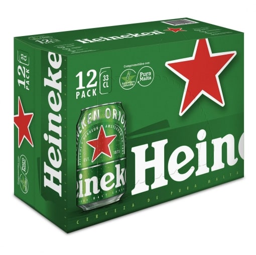 Cerveza Heineken Pack de 12 Latas de 33cl image 0