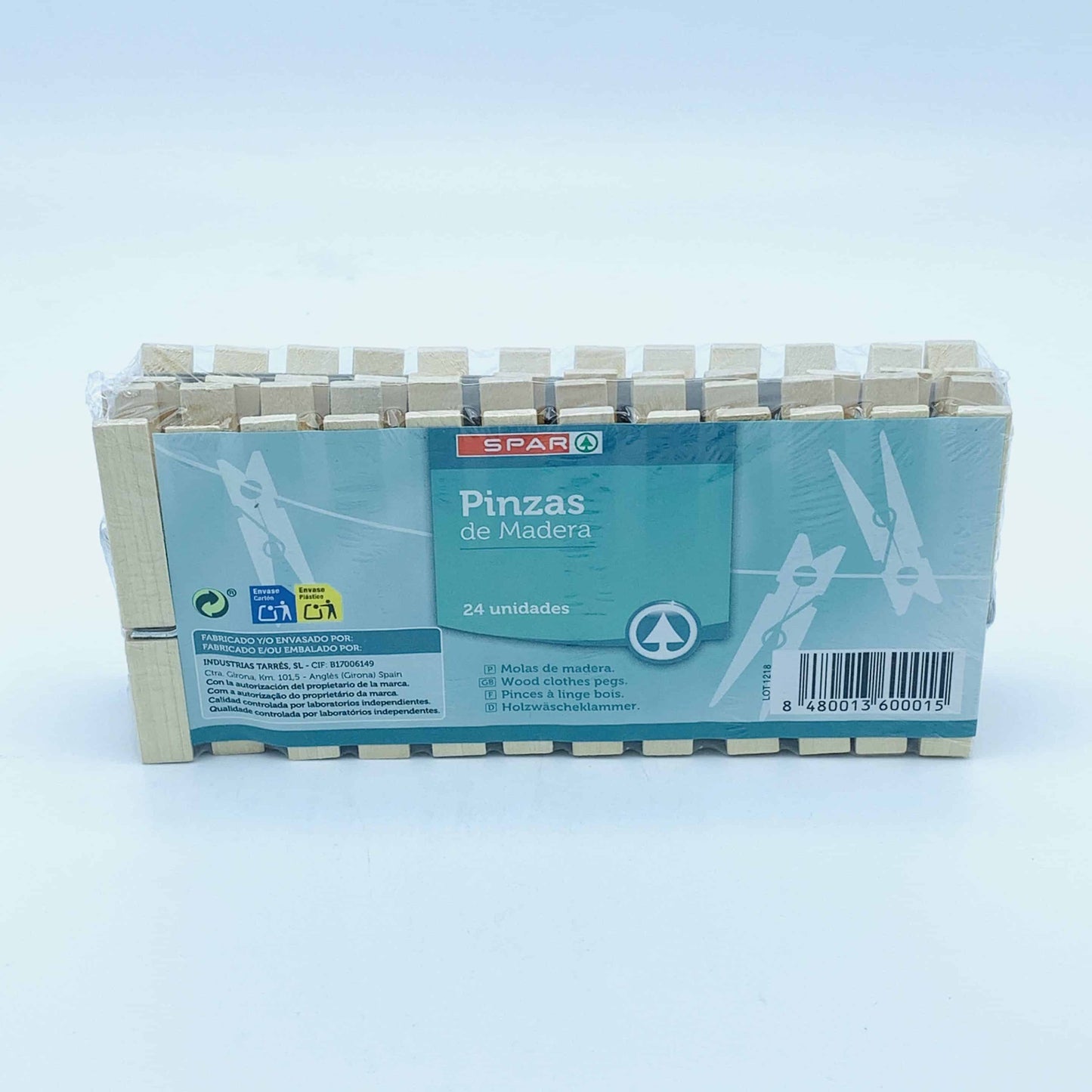 Pinzas de Madera SPAR 24u image 0