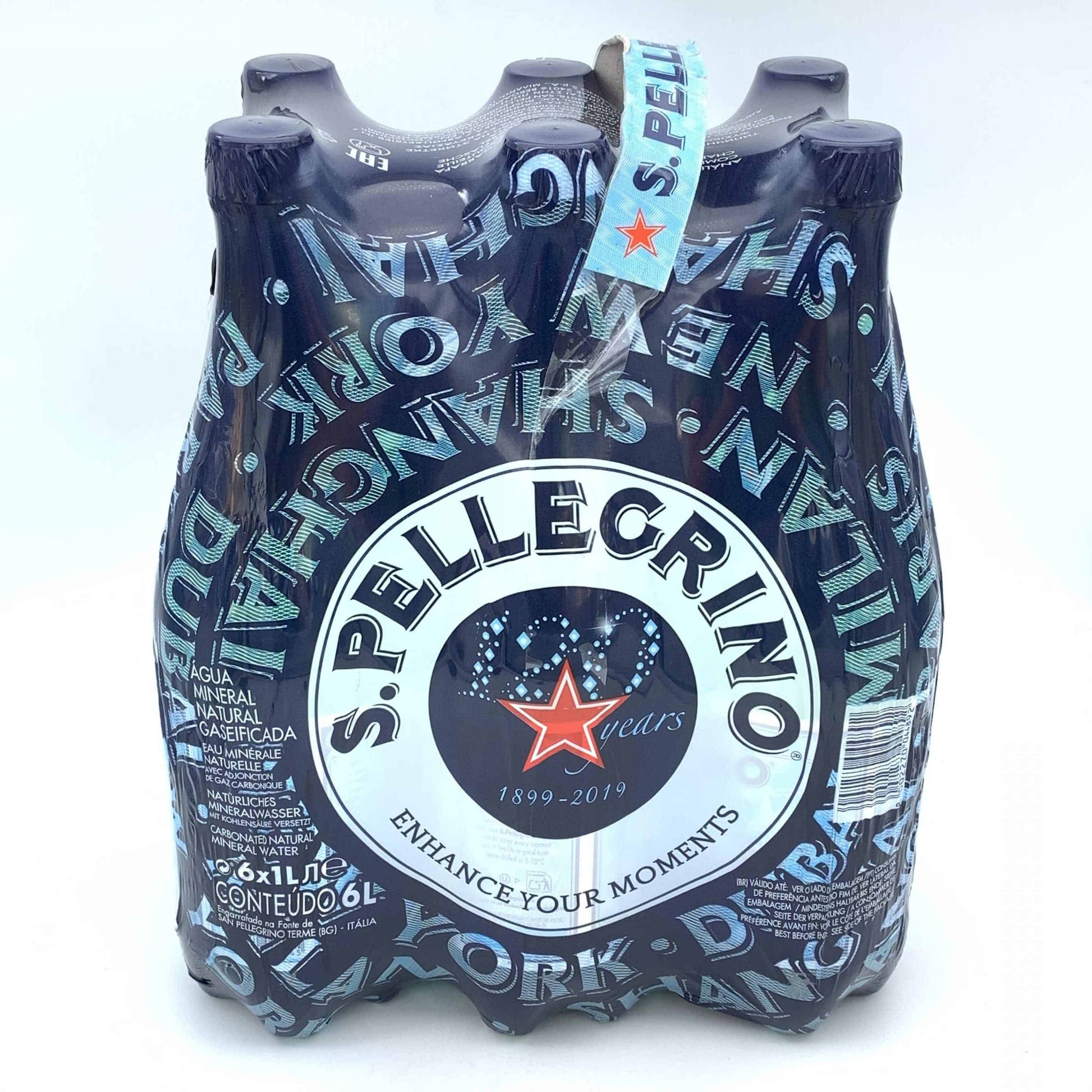 Agua con Gas S. Pellegrino 6x1L image 0