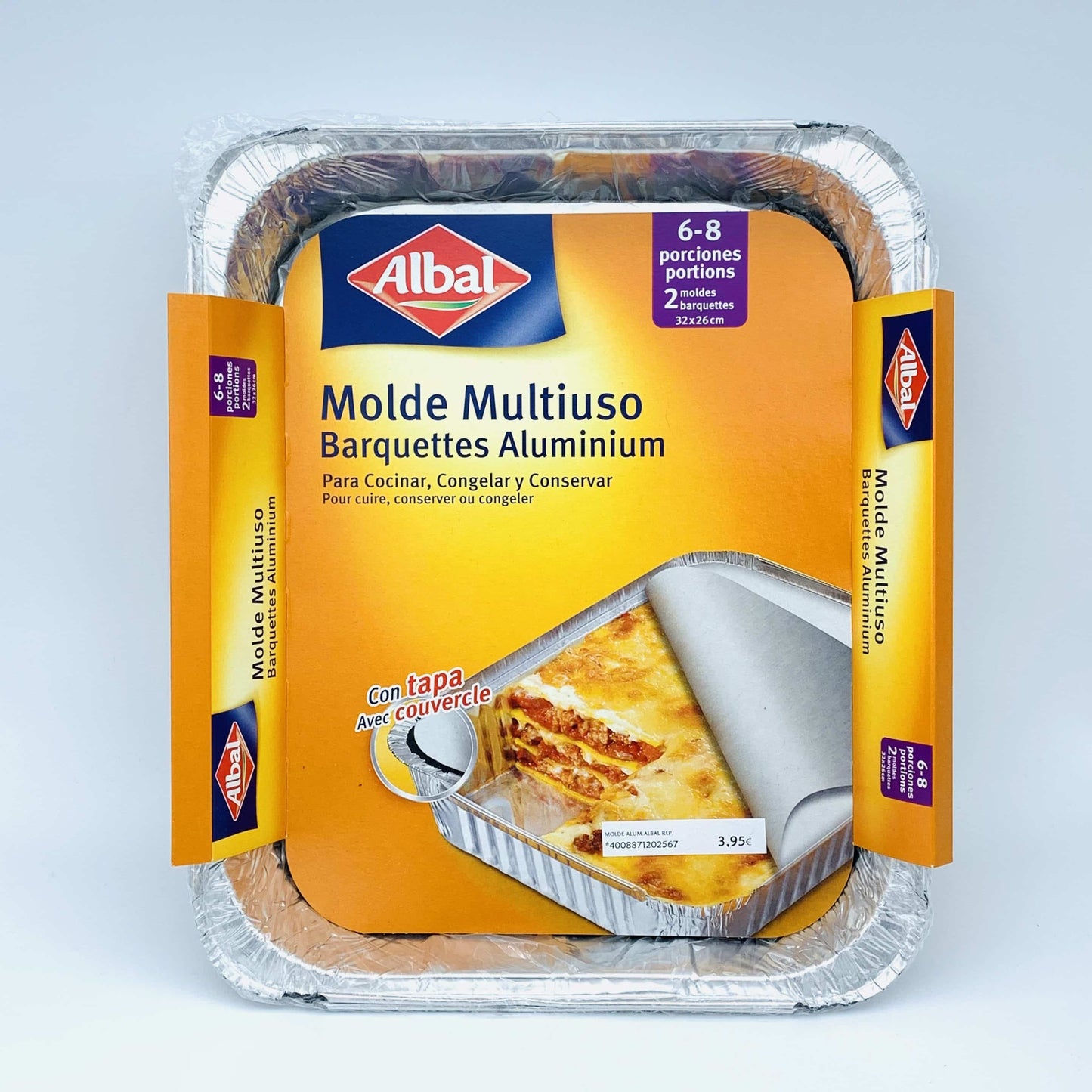 Molde de Aluminio Multiuso Albal 6-8 porciones 2u image 0