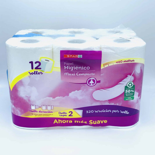 Papel Higiénico Maxi Compacto SPAR 12 Rollos = 24 image 0