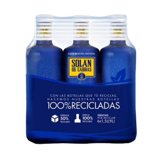 Agua Solán de Cabras 6x1,5L image 0