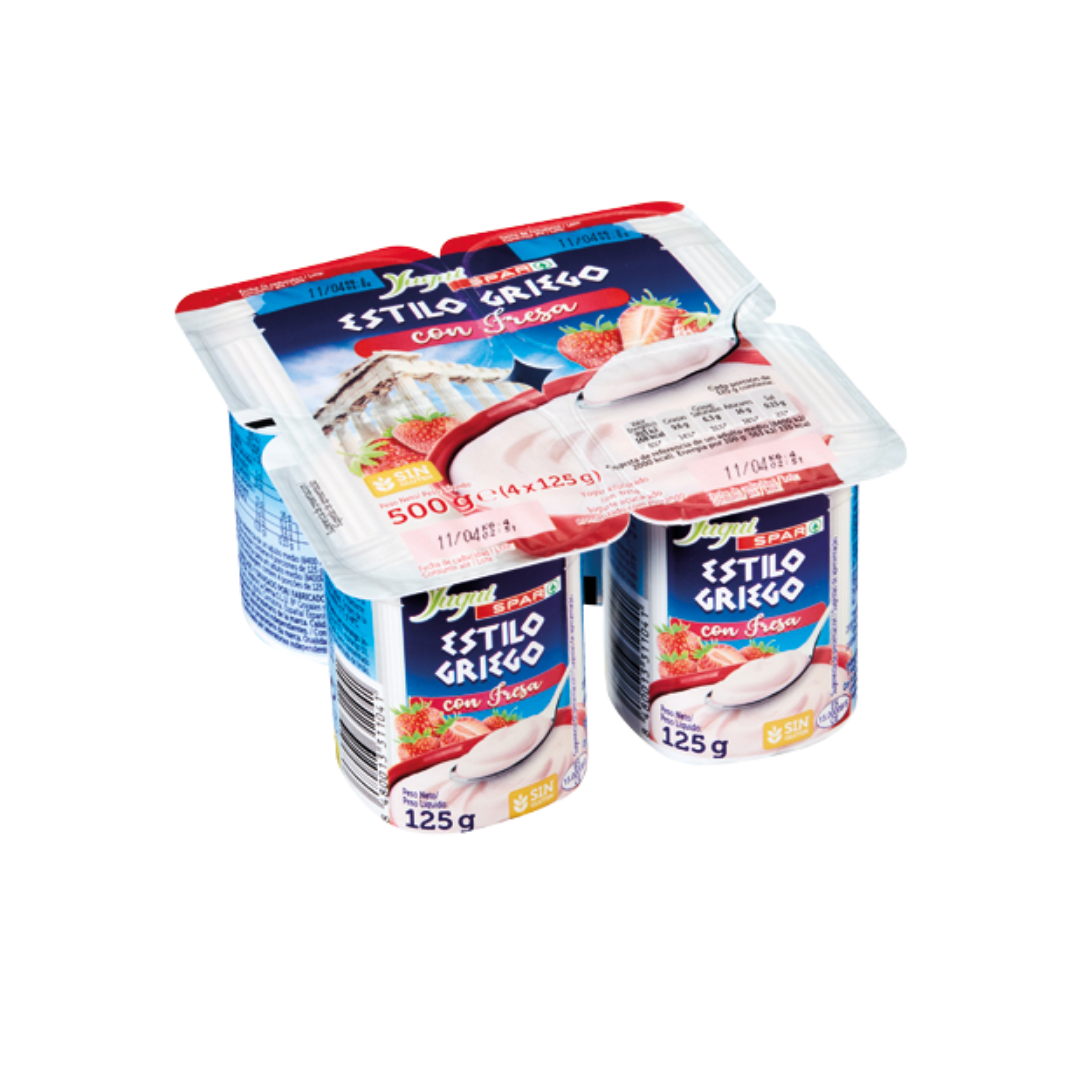Yogur Griego con Fresa SPAR 4u image 0