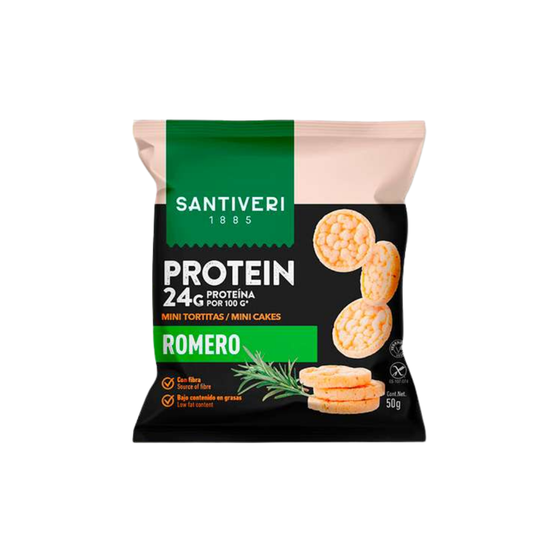 Santiveri Protein Mini Tortitas Sabor Romero image 0