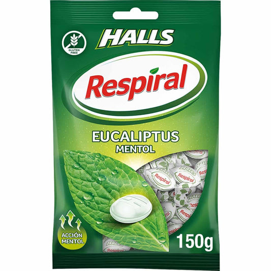 Caramelos de Eucaliptus Respiral Halls 150g image 0