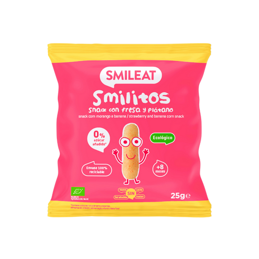 Smilitos Snack con Fresa y Plátano 25g image 0