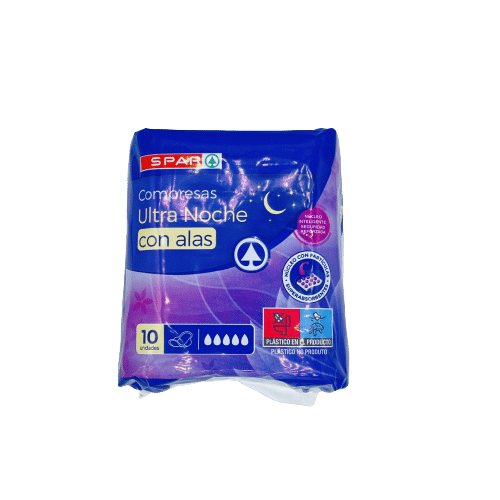 Compresas Ultra Noche Alas SPAR 10u image 0