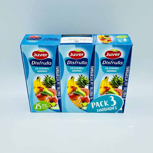Zumo de 10 Frutas Juver Disfruta Pack de 3 de 200ml image 0
