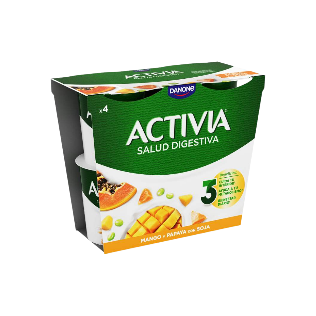 Activia con Mango y Papaya con Soja image 0