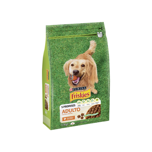 Friskies Adulto con Aves y Verduras para Perros 1,5kg image 0