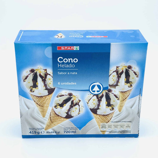 Cono Helado Sabor a Nata SPAR image 0