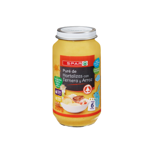 Puré de Hortalizas con Ternera y Arroz SPAR image 0