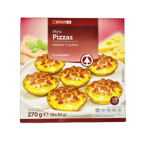 Mini Pizzas de Jamón y Queso SPAR image 0
