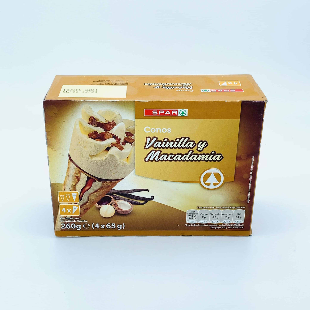 Conos Vainilla y Macadamia SPAR 4u image 0
