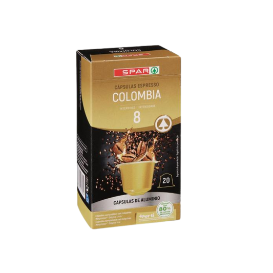 Cápsulas de Café Espresso SPAR Colombia 20u image 0