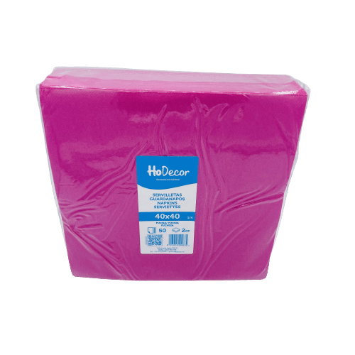 Servilleta Color Fucsia Hodecor 40x40cm 50u image 0