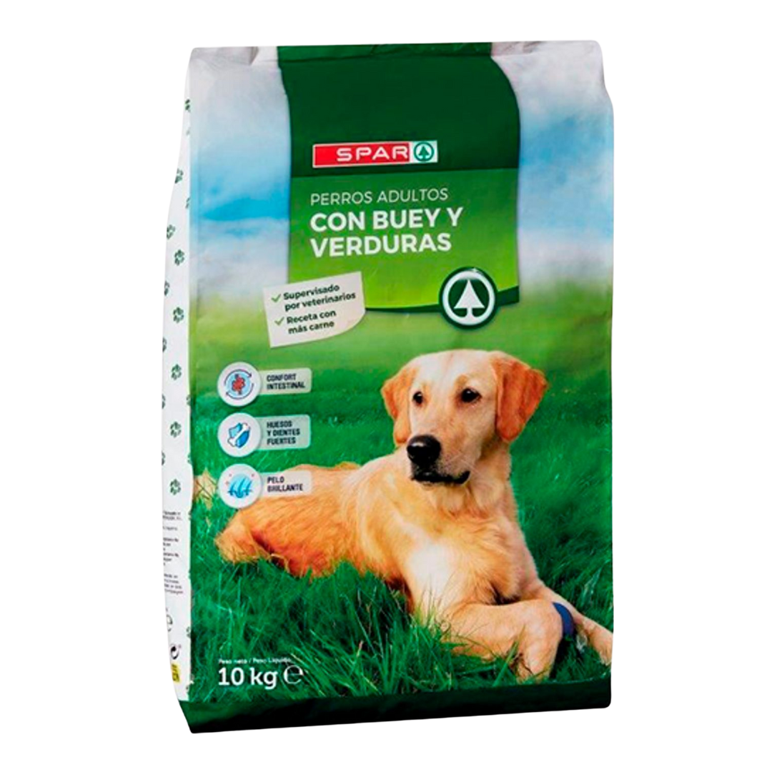 Alimento con Buey y Verduras para Perros SPAR 10kg image 0