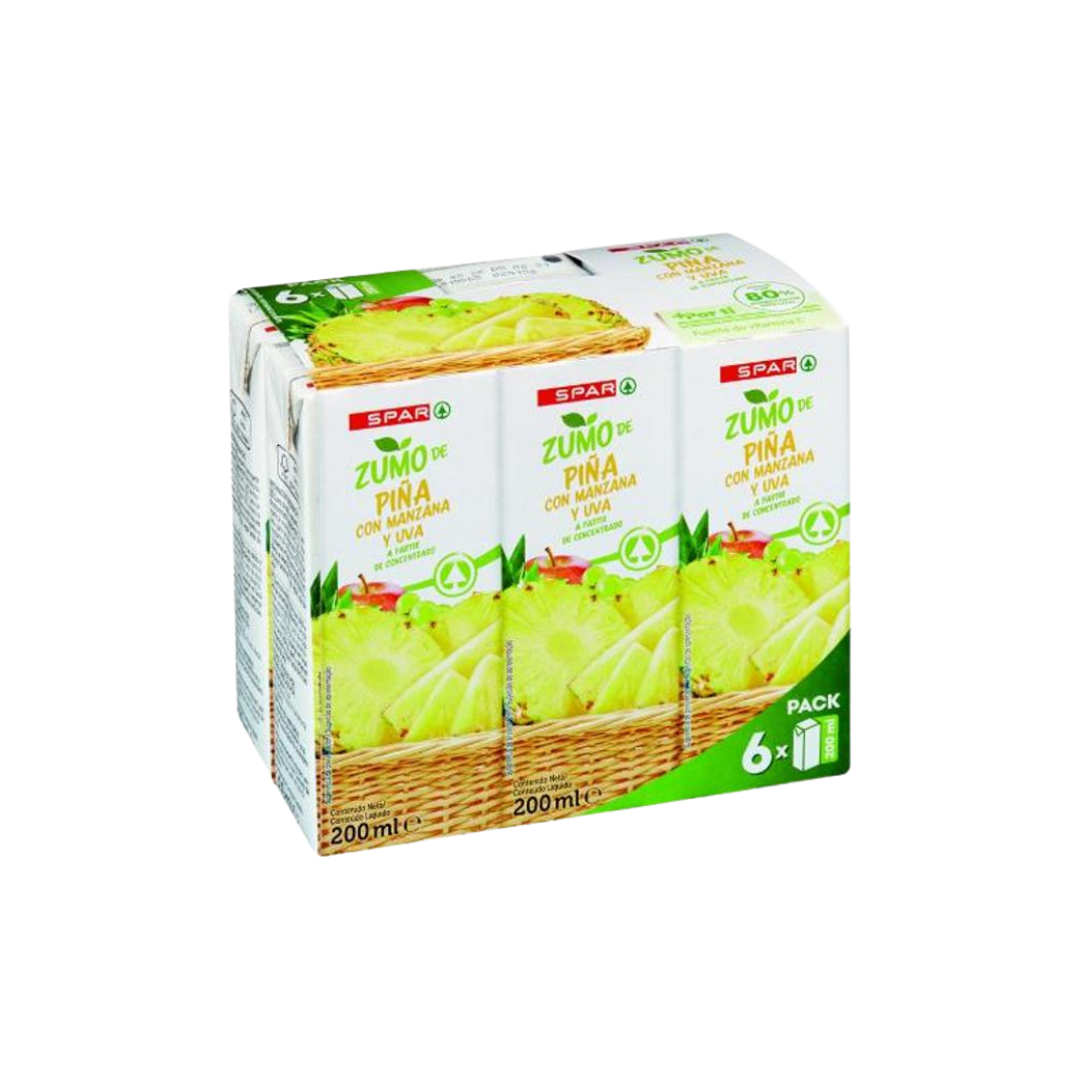 Zumo de Piña SPAR 6x200ml image 0