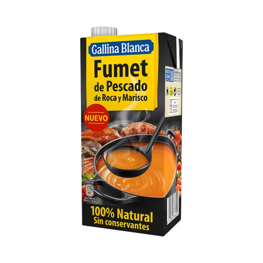 Fumet de Pescado de Roca y Marisco Gallina Blanca 1L image 0
