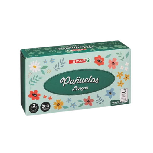Caja de Pañuelos 2 Capas SPAR 200u image 0
