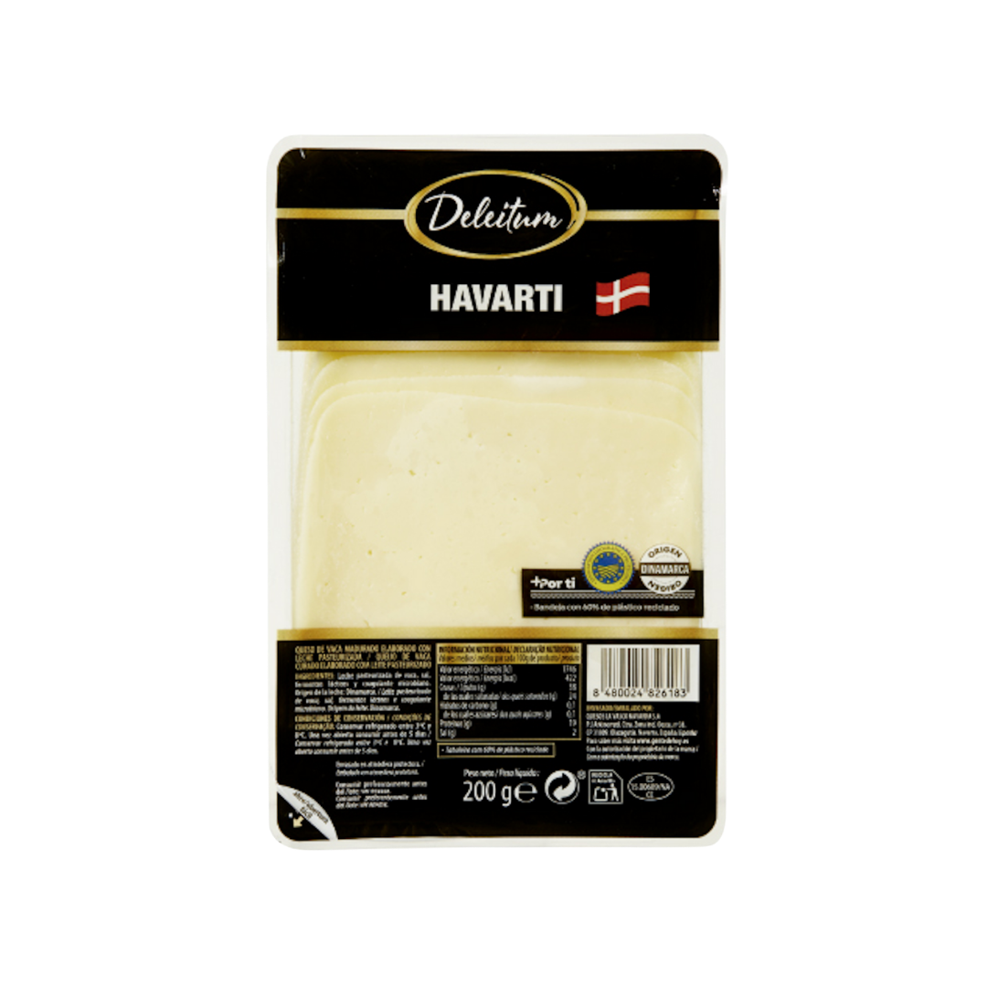Queso Havarti en Lonchas Deleitum image 0