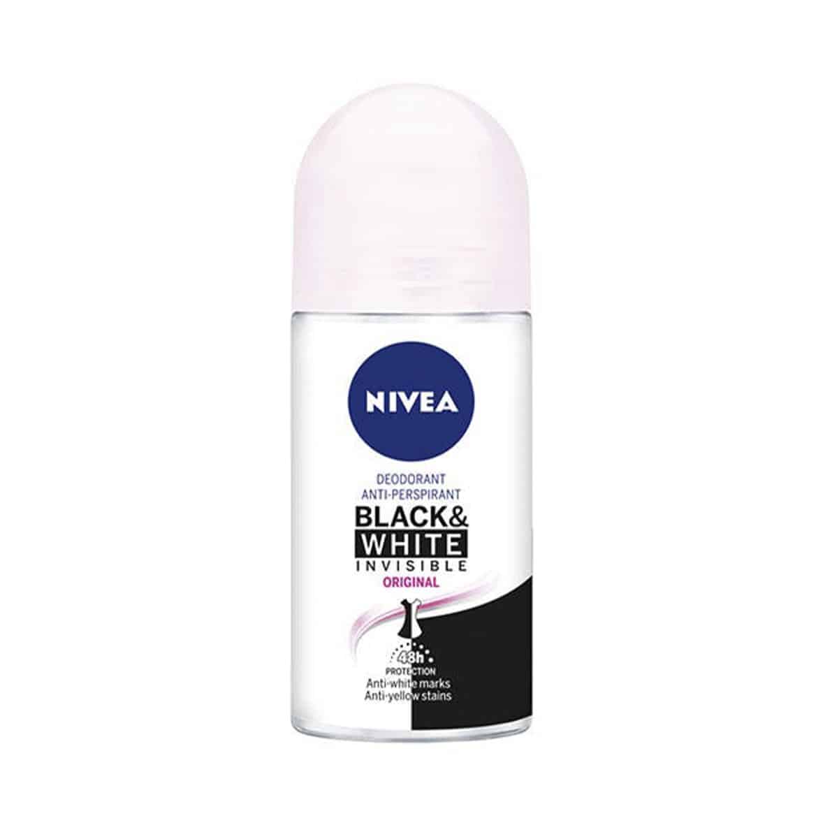 Desodorante Roll-on Nivea Black & White Invisible image 0