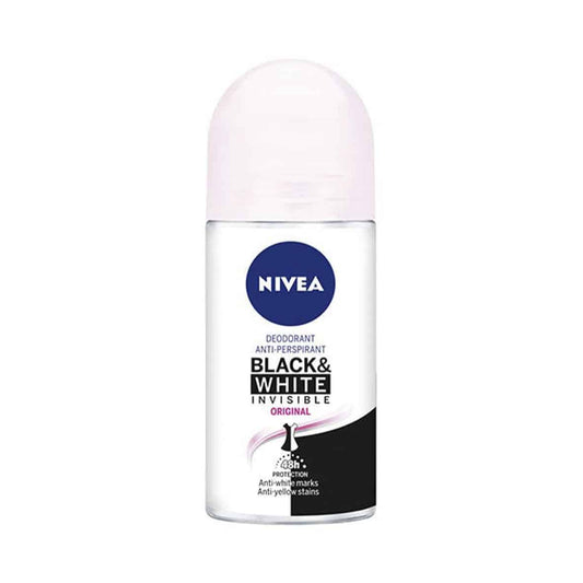 Desodorante Roll-on Nivea Black & White Invisible image 0