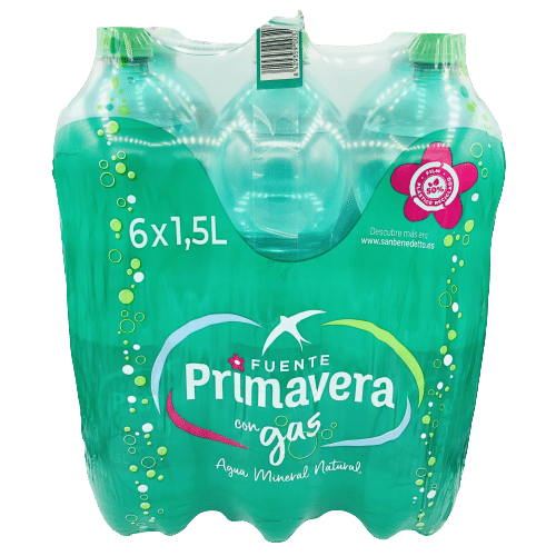 Agua con Gas Fuente Primavera 6x1,5L image 0