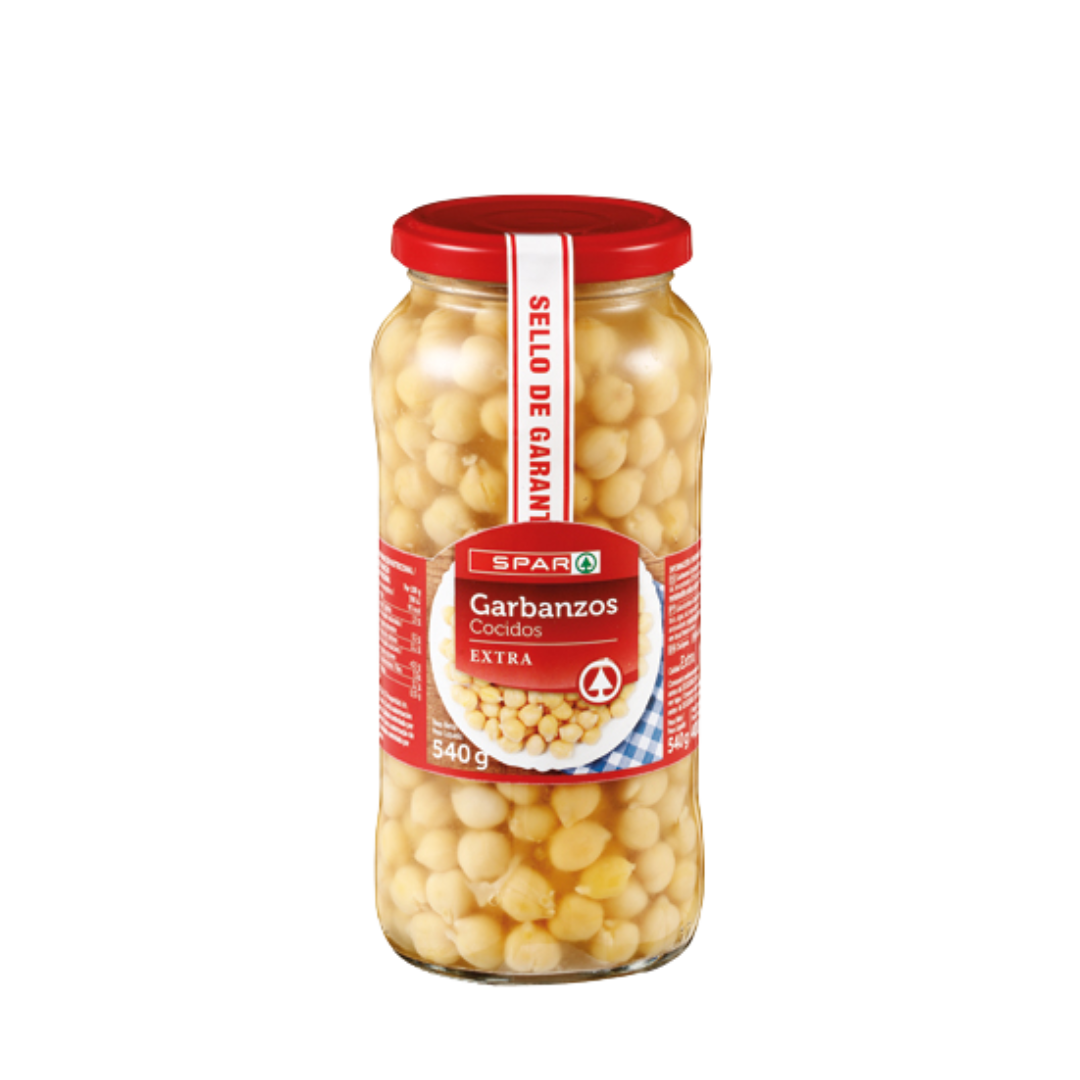 Garbanzos Cocidos SPAR Tarro 540g image 0