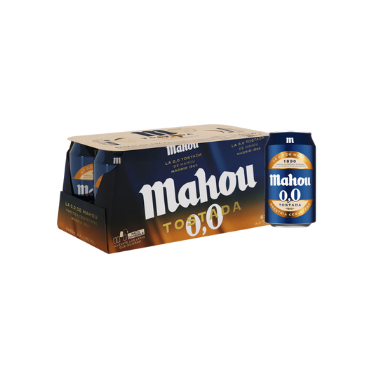 Cerveza Mahou 0,0 Tostada 8x33cl image 0