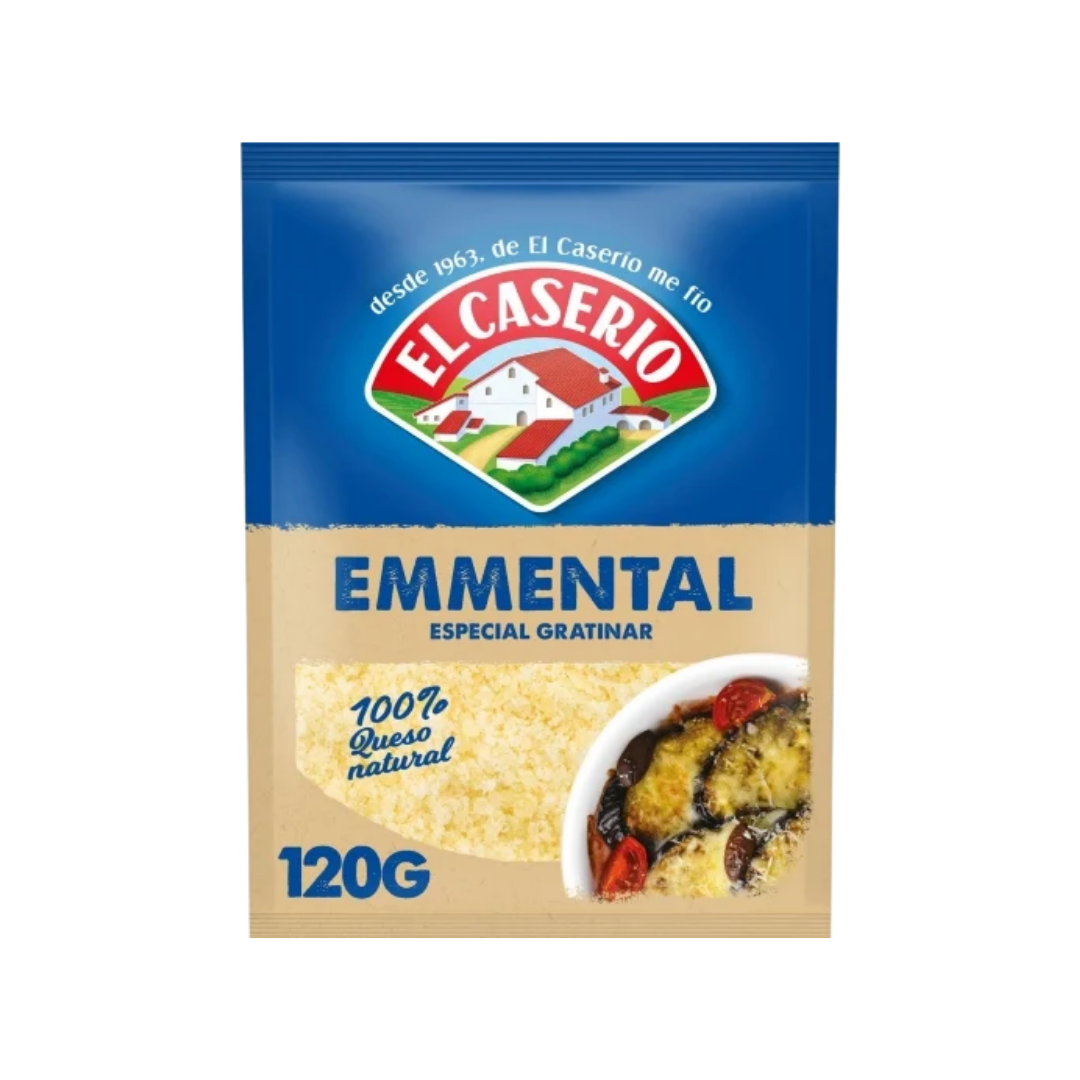 Queso Emmental Rallado El Caserío 120g image 0