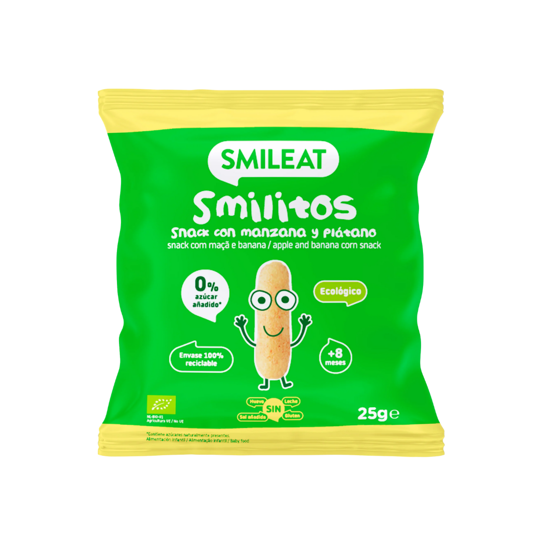 Smilitos Snack con Manzana y Plátano 25g image 0