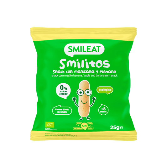 Smilitos Snack con Manzana y Plátano 25g image 0