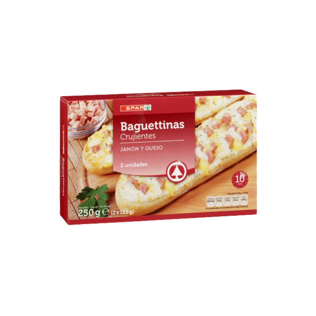 Baguettinas Jamón y Queso SPAR image 0