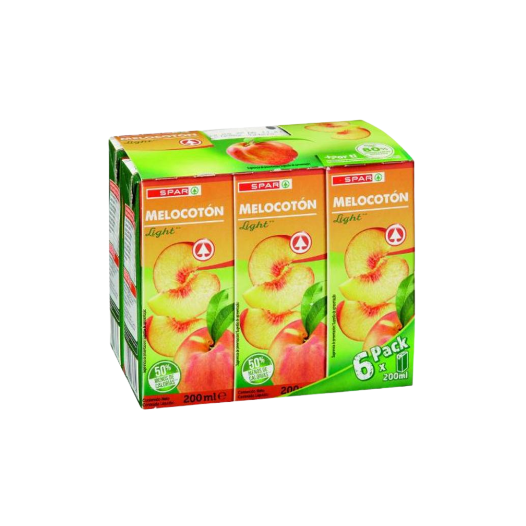 Zumo de Melocotón Light SPAR 6x200ml image 0