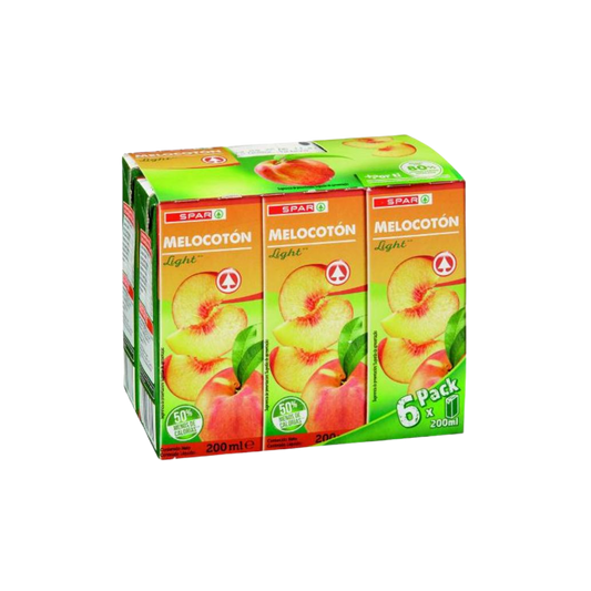 Zumo de Melocotón Light SPAR 6x200ml image 0