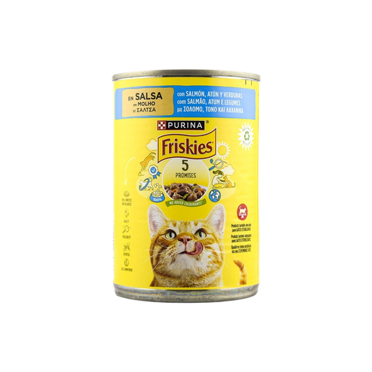 Friskies para Gatos en Salsa con Salmón, Atún y Verduras image 0
