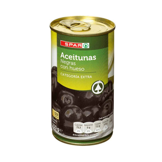 Aceitunas Negras con Hueso SPAR image 0