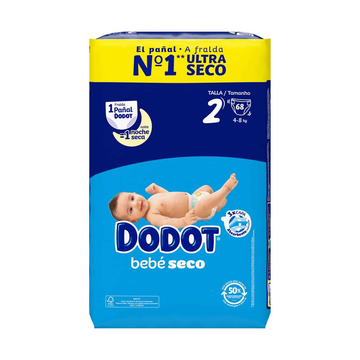 Pañal Dodot Talla 2 58u image 0