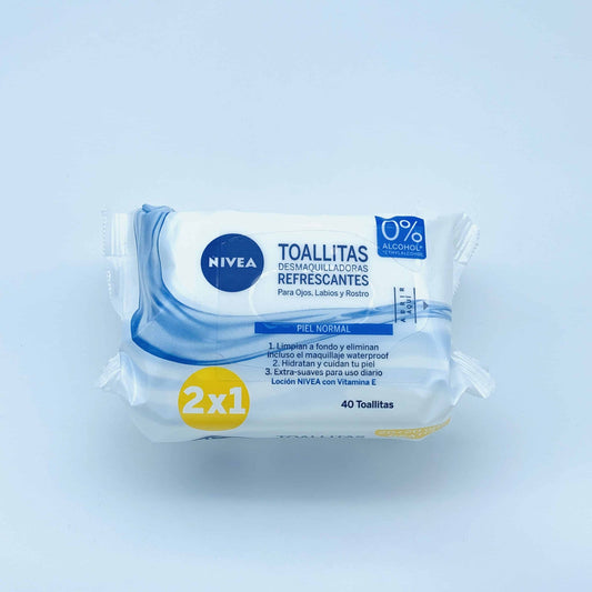 Toallitas Desmaquilladoras Piel Normal Nivea 40u image 0
