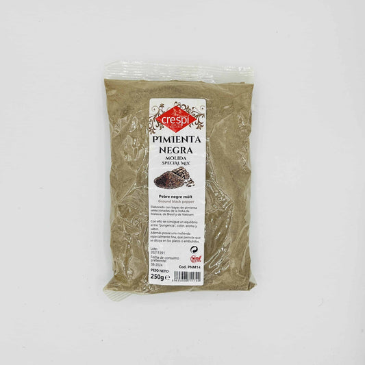 Pimienta Negra Molida Crespí 250g image 0