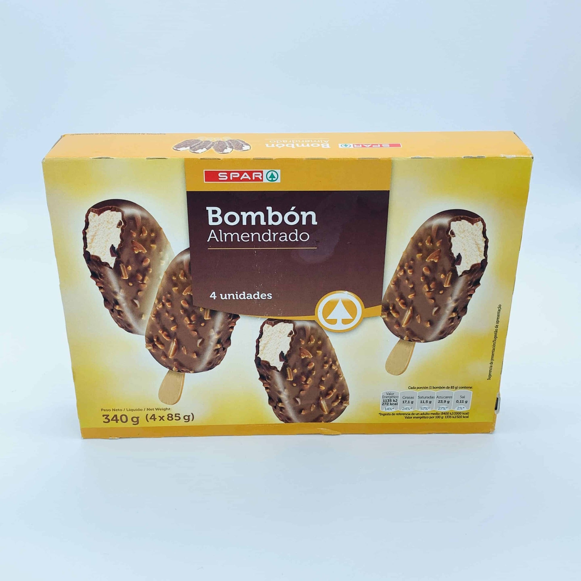 Helado Bombón Almendrado SPAR 4u image 0