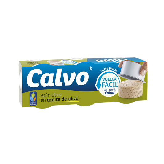 Atún Claro en Aceite de Oliva Calvo Pack 3 image 0