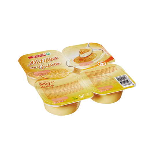 Natillas con Galleta SPAR 4x125g image 0