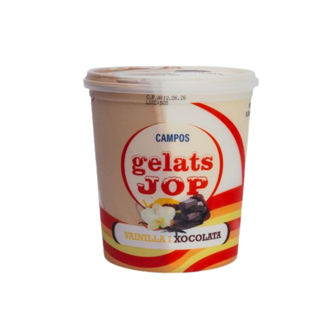Helado de Vainilla y Chocolate Jop image 0