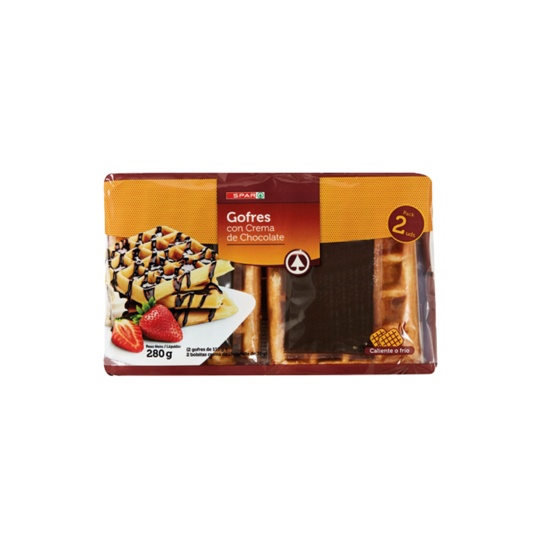 Gofres con Crema de Chocolate SPAR 2u image 0
