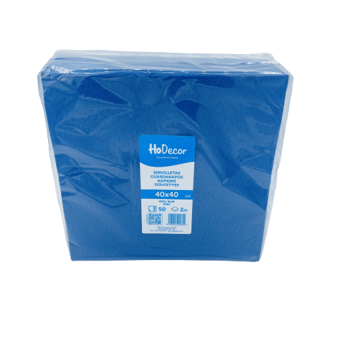 Servilleta Color Azul Hodecor 40x40cm 50u image 0