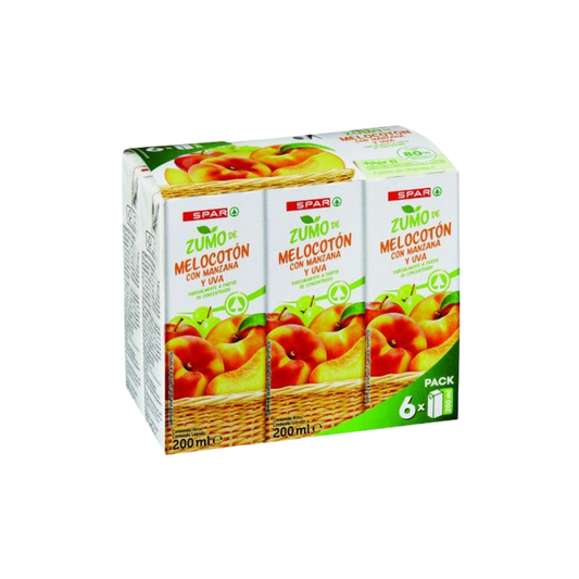 Zumo de Melocotón SPAR 6x200ml image 0