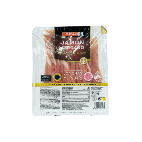 Jamón Serrano Gran Reserva SPAR Lonchas Finas 110g image 0