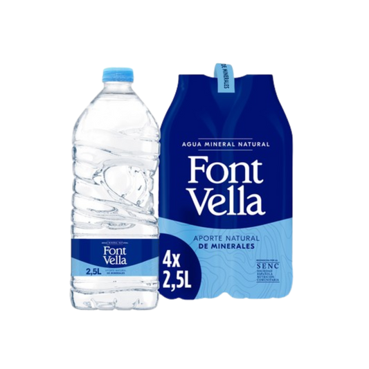 Agua Font Vella 4x2,5L image 0